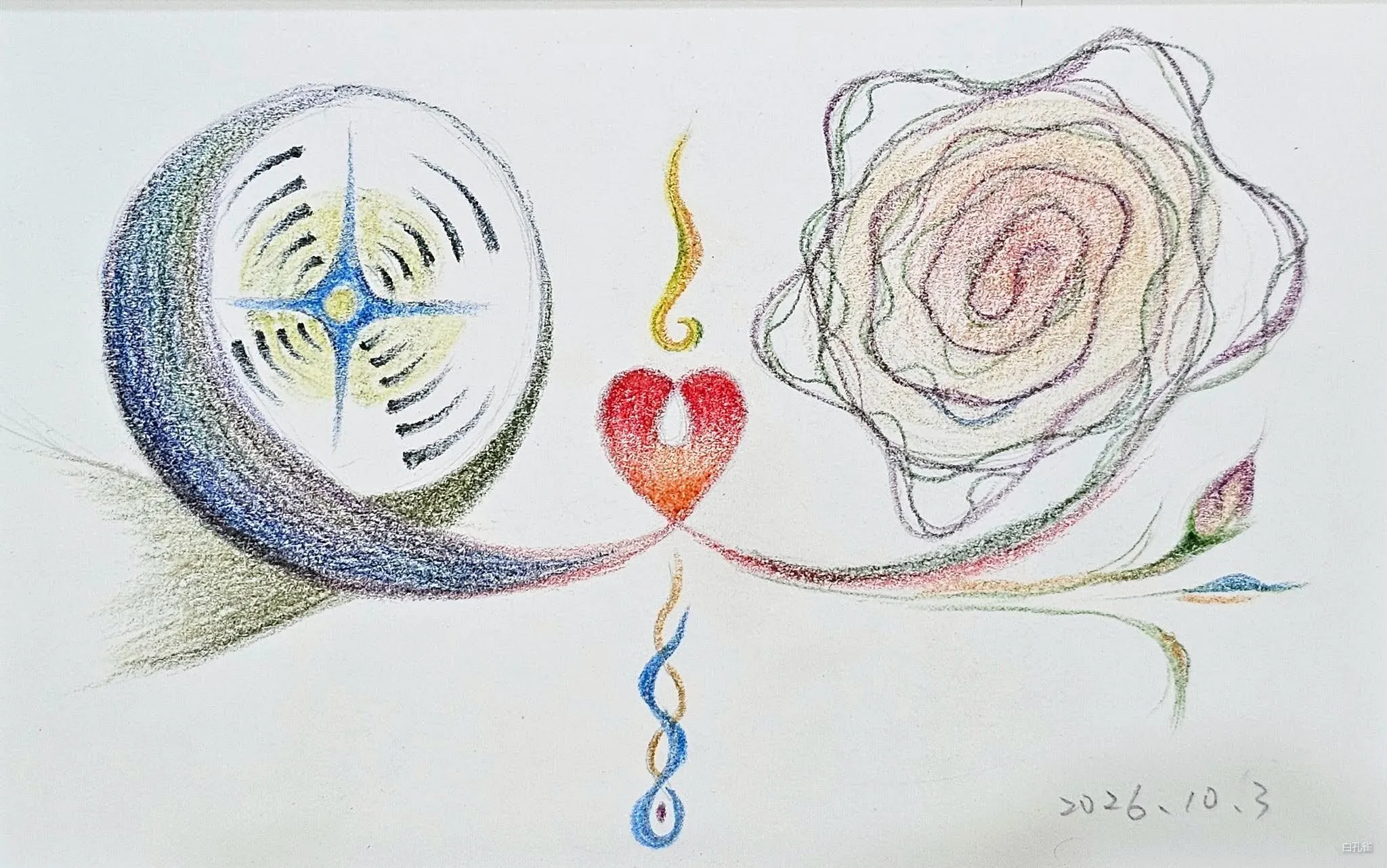 《偏印與驛馬》白孔雀靈魂藝術 | THE VIBE 白孔雀靈魂畫作《偏印與驛馬》- 以充滿張力的能量流動與意象,展現高維抽象思維轉化為現實行動的過程,打破僵化停滯,傳遞天賦覺醒與生命動能 | THE VIBE